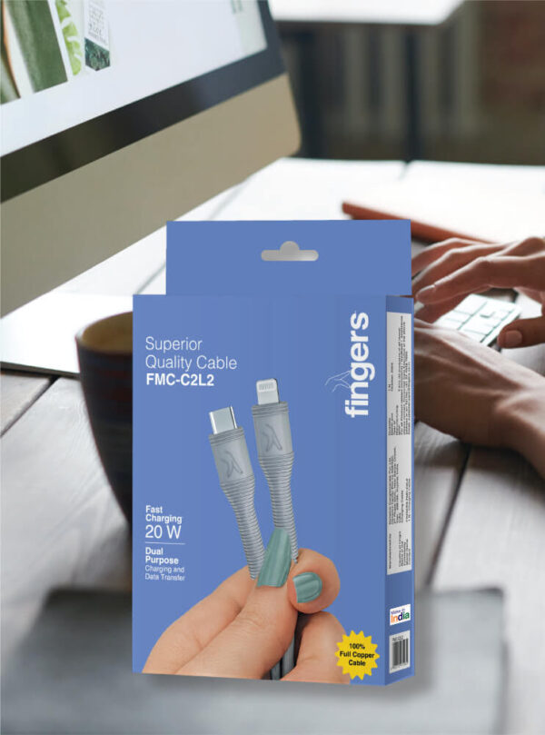 FINGERS FMC-C2L2 Mobile Cable: Lightning Fast. Type-C to Lightning
