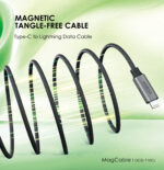 Oraimo Magnetic Type-C to Lightning Cable – Self Aligning 60W Smart Fast Charging & Data Sync (OCD-710CL) - Image 5