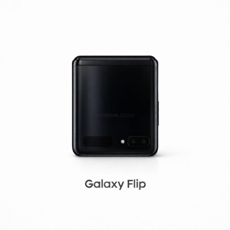Galaxy Z Flip (Black): Back Glass for replacement