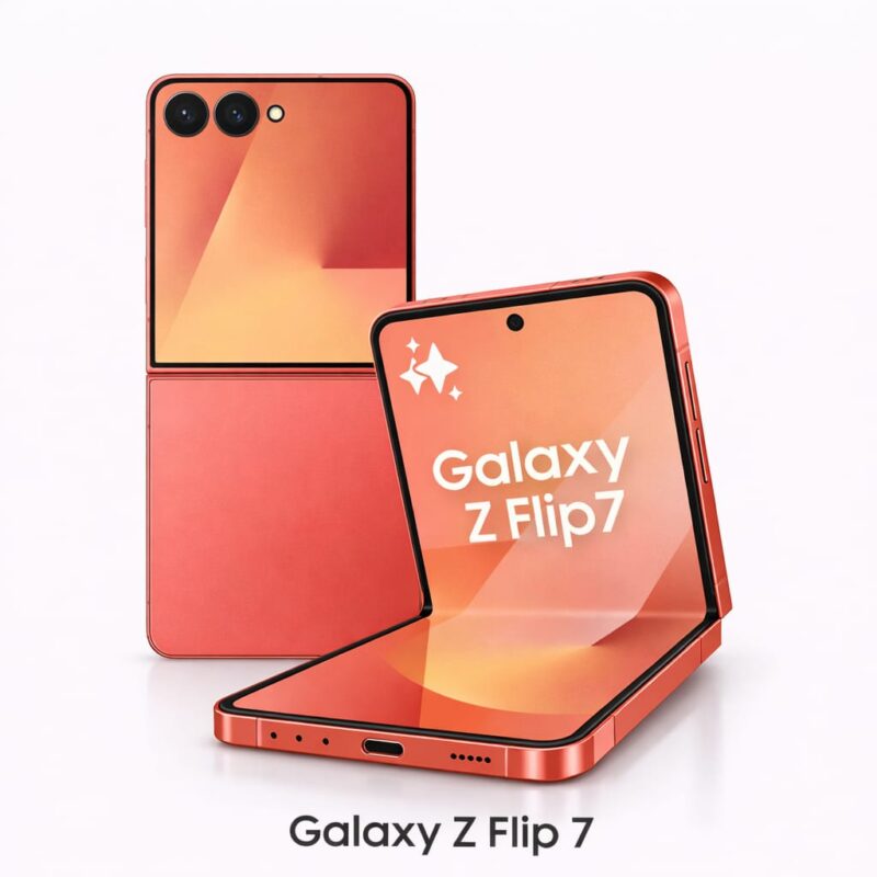Galaxy Z Flip 7 (Coral red): Back Glass for replacement