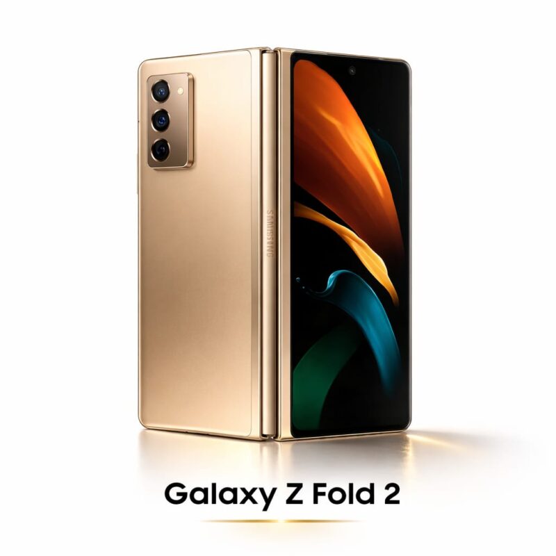 Galaxy Fold 2 (Gold): Back Glass for replacement