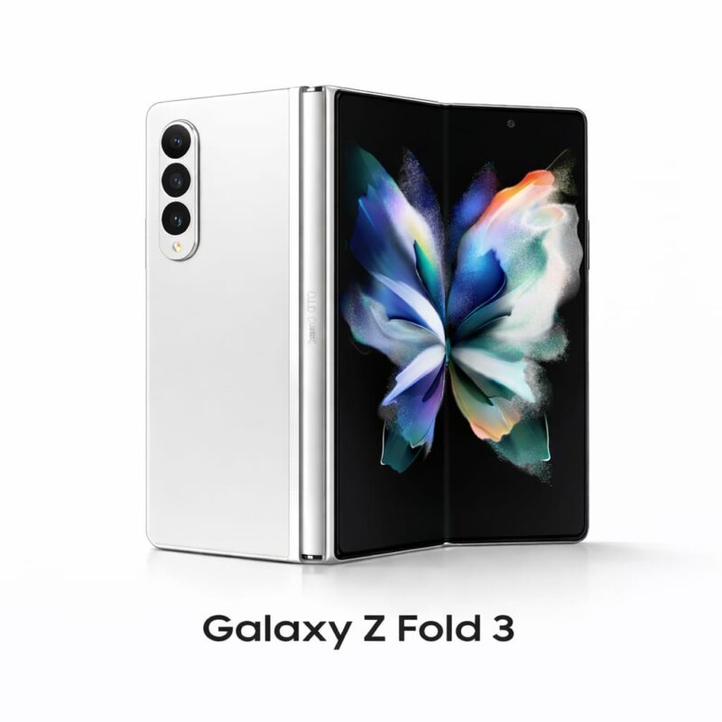 Galaxy Fold 3 (silver): Back Glass for replacement