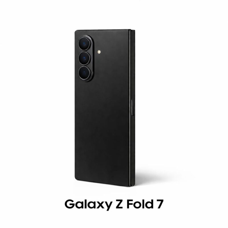 Galaxy Fold 7 (Black): Back Glass for replacement