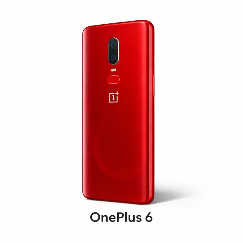 OnePlus 6 (Red) : Back Glass for Replacement