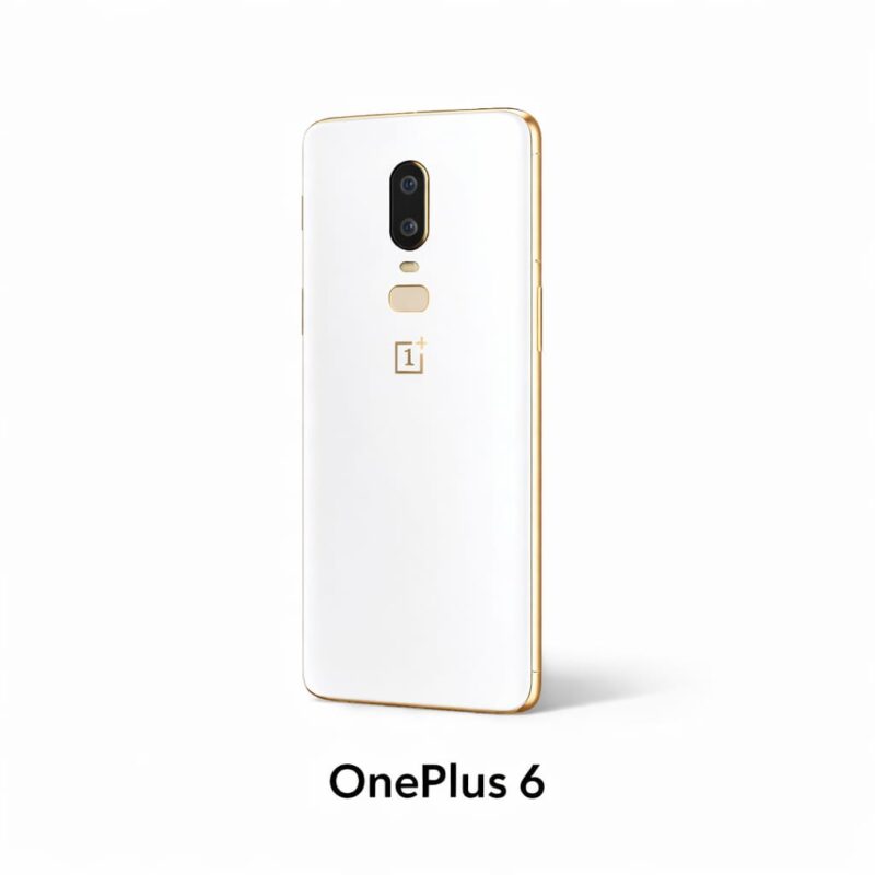 PnePlus 6 (Silk White) : Back Glass for Replacement