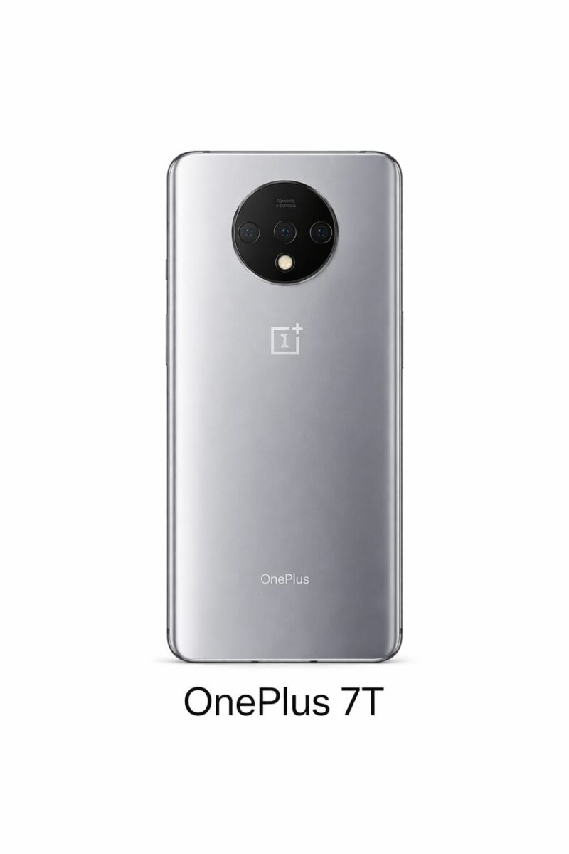 OnePlus 7T (Frosted silver) : Back Glass for Replacement