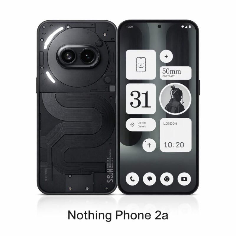 NOTHING Phone 2a(Black): Body Panel/Glass for replacement