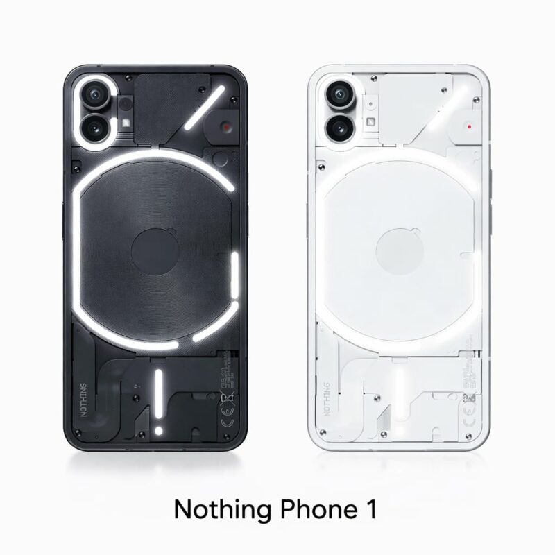 NOTHING Phone 1(white): Body Panel/Glass for replacement