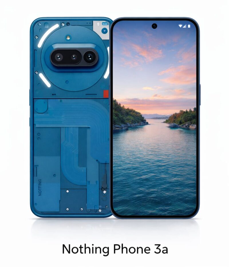 NOTHING Phone 3a (Metal Blue): Body Panel/Glass for replacement
