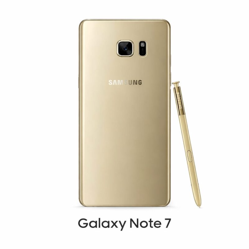 Galaxy Note 7 (Gold): Back Glass for replacement