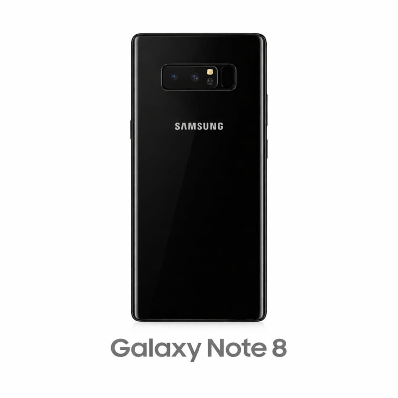 Galaxy Note 8 (Black): Back Glass for replacement