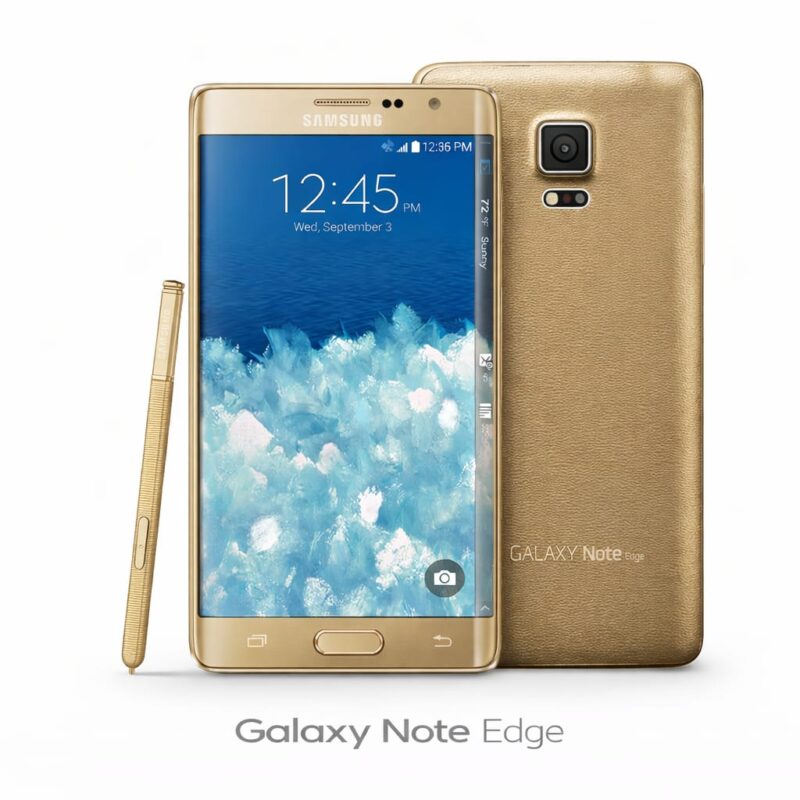 Galaxy Note Edge (Gold): Back Glass for replacement