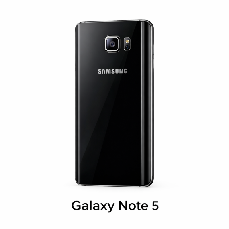 Galaxy Note 5 (Black): Back Glass for replacement