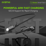 Oraimo FastLine 2 | OCD-154CC | C to C 3A – 1.5M - Image 6