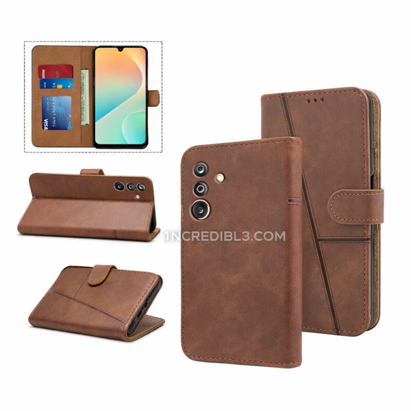 Galaxy A03s : Tan Magnetic Flip Cover