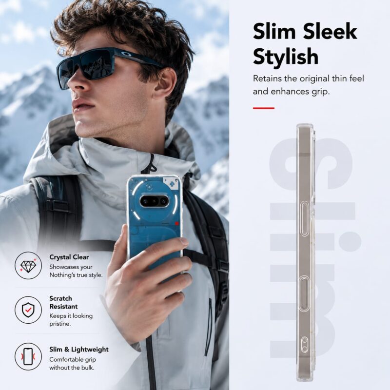 Google Pixel Fold Transparent Anti-Yellow Case: Soft TPU