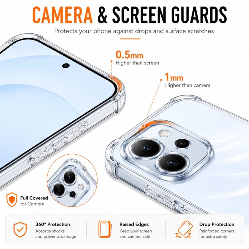 Oppo Reno 10 Pro Anti-Yellow Transparent Case: Soft TPU