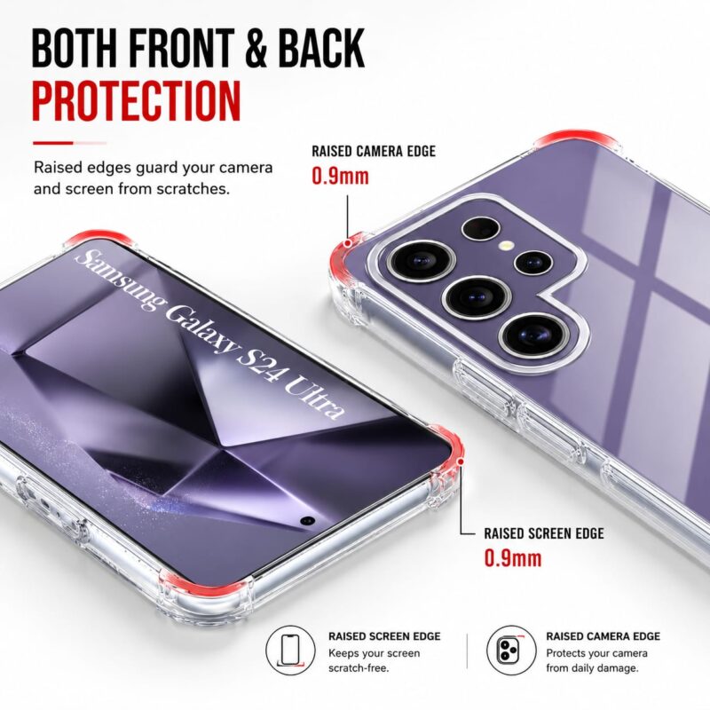 Galaxy M55 5G Anti-Yellow Transparent Case: Soft TPU