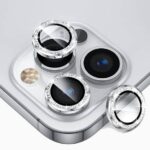 iPhone 14 Pro Max Rose Gold Diamond | 9H Hardness: Camera Metal Ring - Image 2