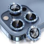 iPhone 14 Pro Max Rose Gold Diamond | 9H Hardness: Camera Metal Ring - Image 3