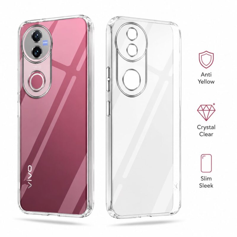 Vivo Y300 5G Anti-Yellow Transparent Case: Soft TPU