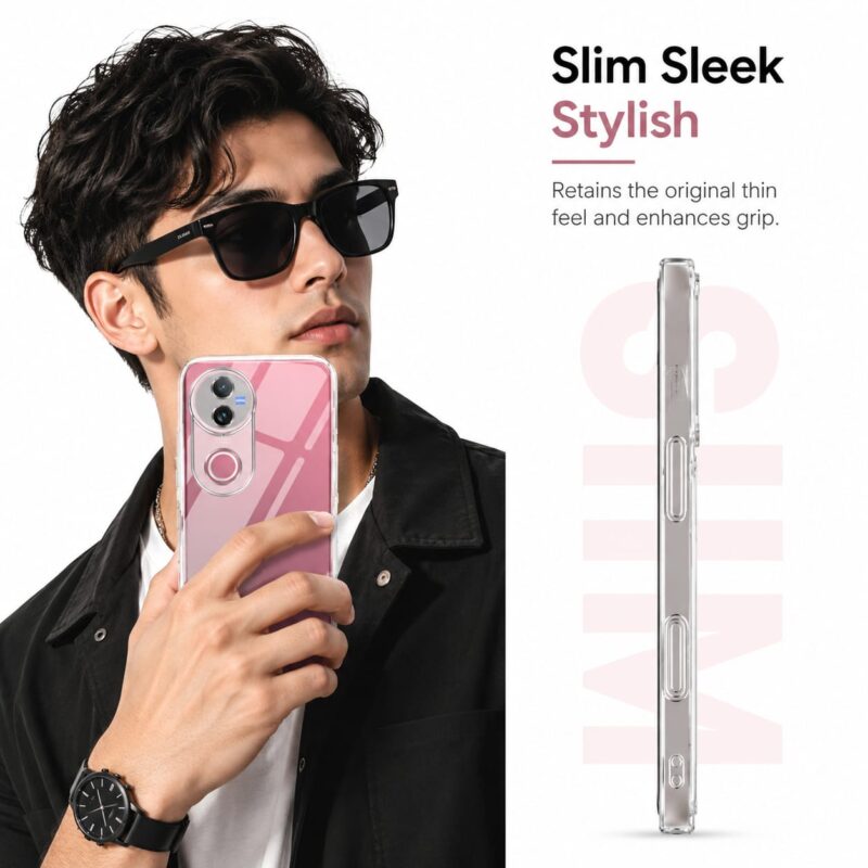 Vivo T4x 5G Anti-Yellow Transparent Case: Soft TPU